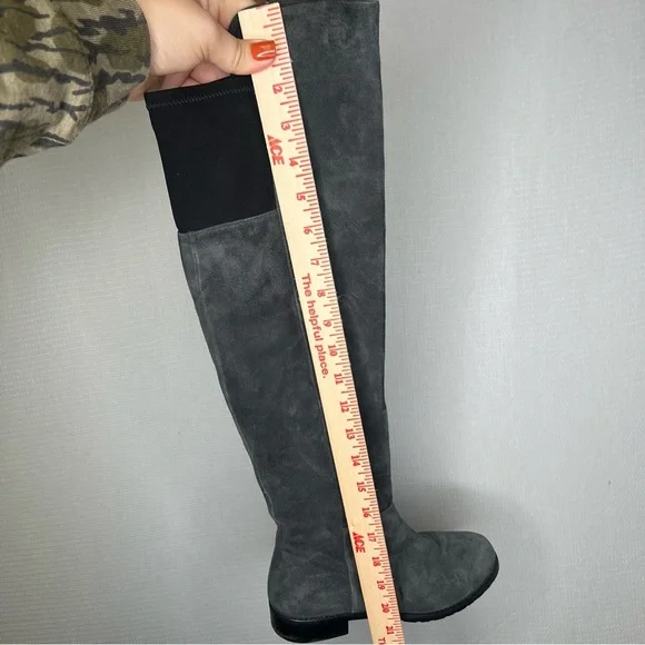 Stuart‎ WeitzmanTall Grey Suede Leather Boots 6 Woman’s
